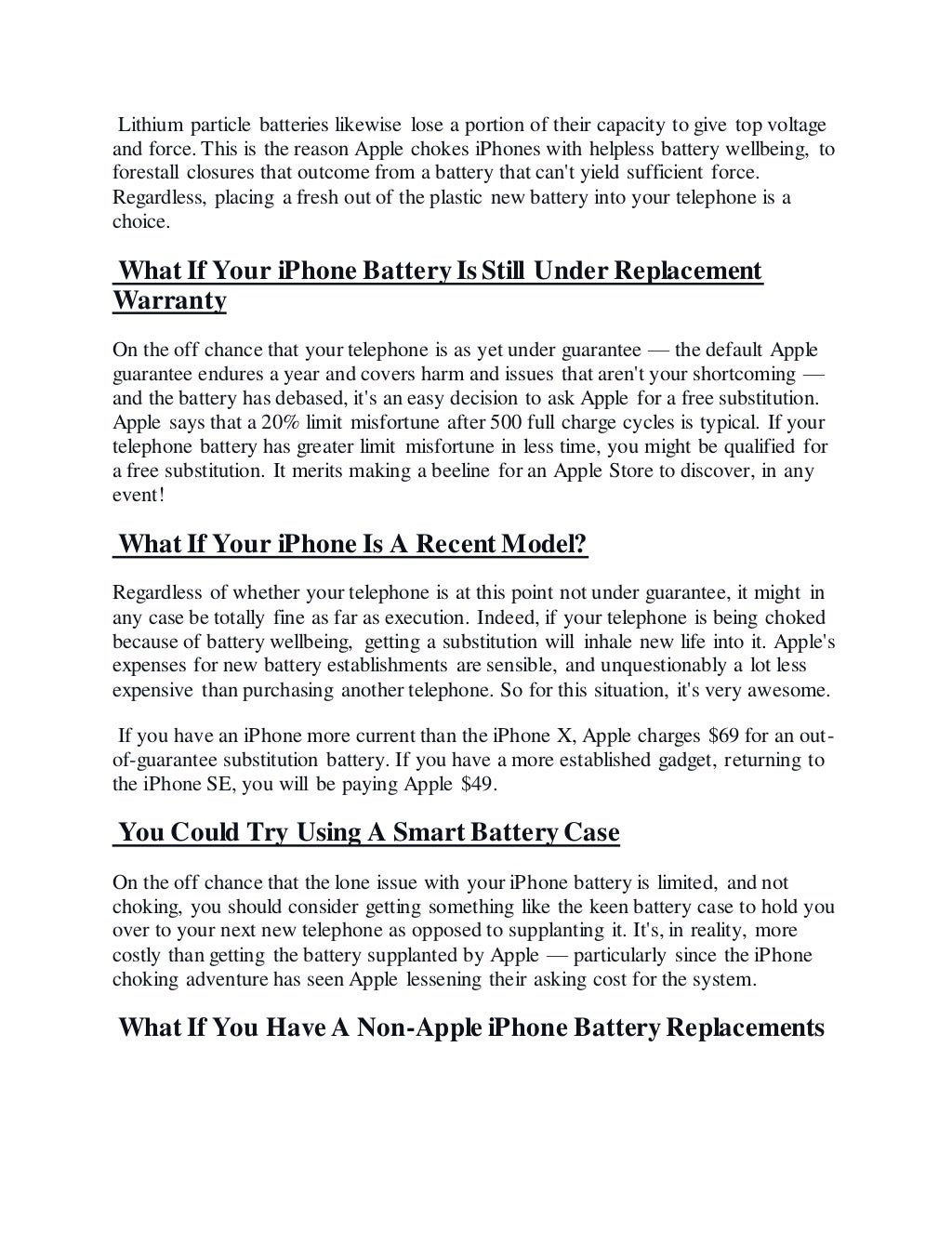 IPHONE Battery Replacement Canada