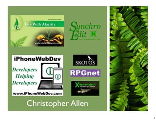 iPhoneDevCamp Keynote