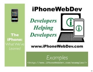 iPhoneDevCamp Keynote