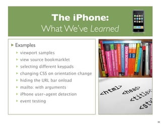 iPhoneDevCamp Keynote