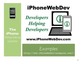 iPhoneDevCamp Keynote