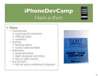 iPhoneDevCamp Keynote