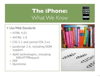 iPhoneDevCamp Keynote