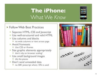 iPhoneDevCamp Keynote