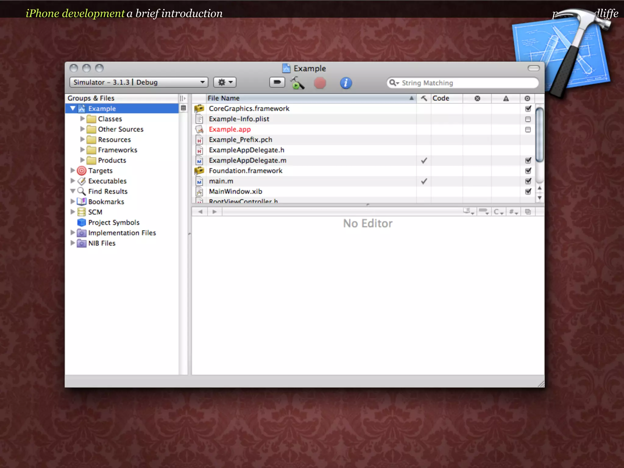 iPhone development a brief introduction   pete goodliffe
 