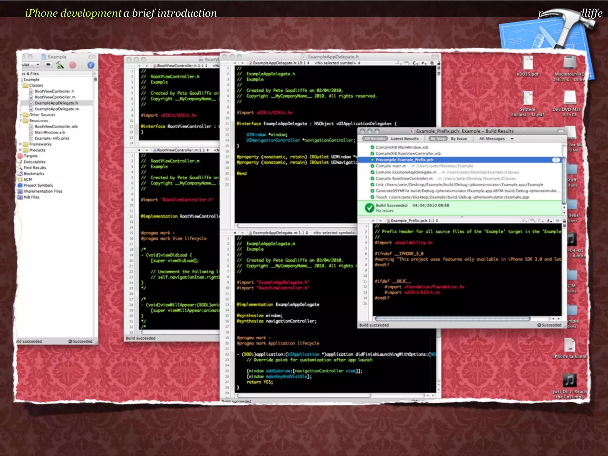 iPhone development a brief introduction   pete goodliffe
 