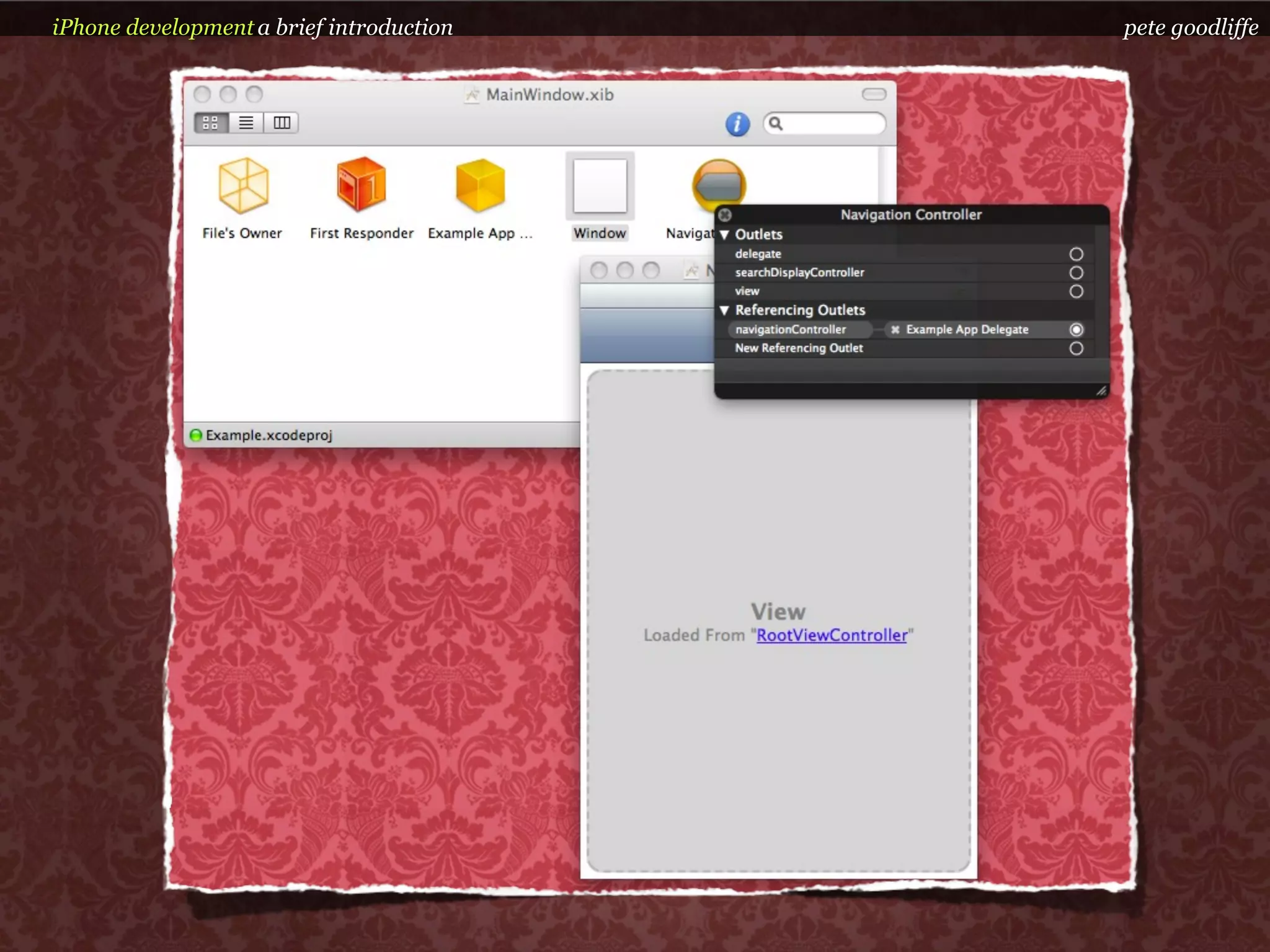 iPhone development a brief introduction   pete goodliffe
 
