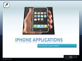 iPhoneApplications The world in your hands… 