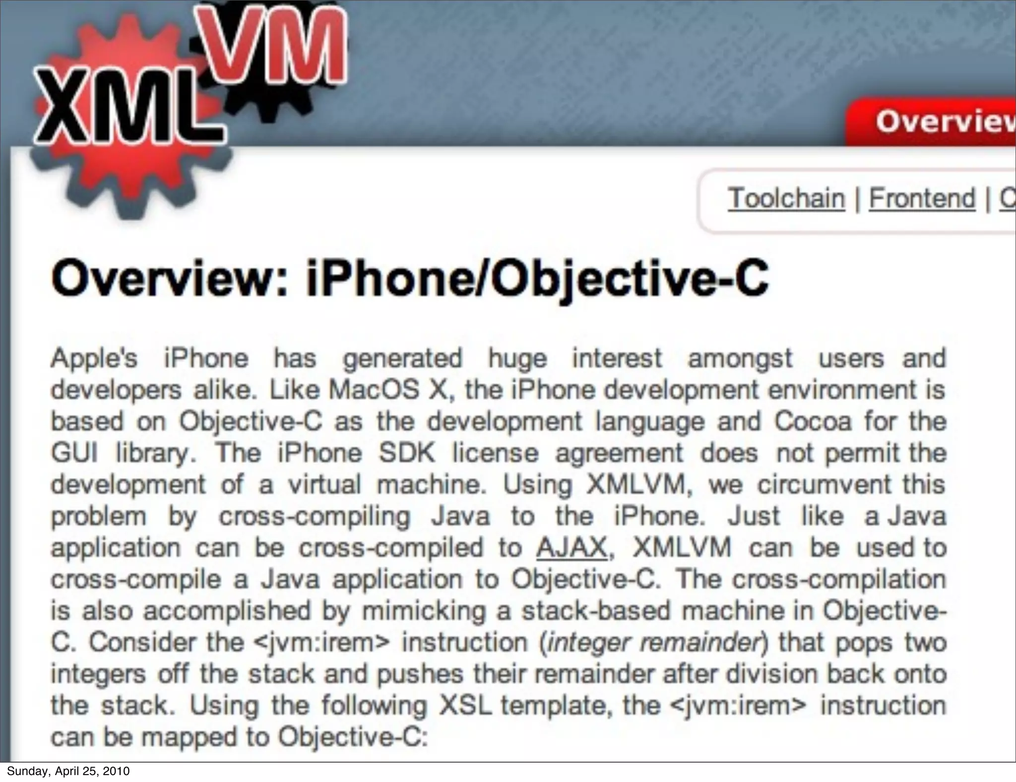 Sunday, April 25, 2010
 