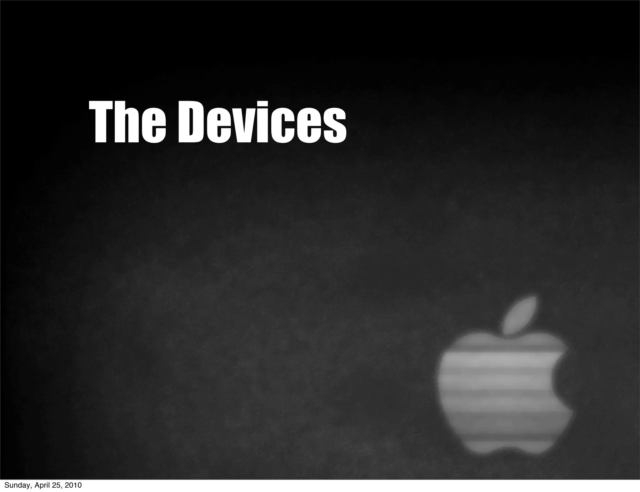 The Devices




Sunday, April 25, 2010
 