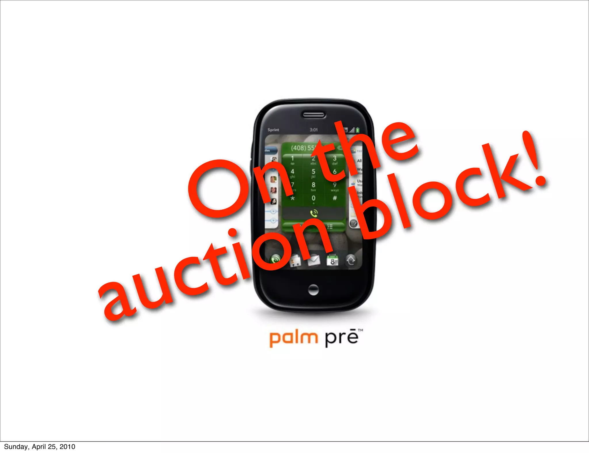 e k!
                                   th oc
                                 n bl
                            O n
                          u c t io
                         a
Sunday, April 25, 2010
 