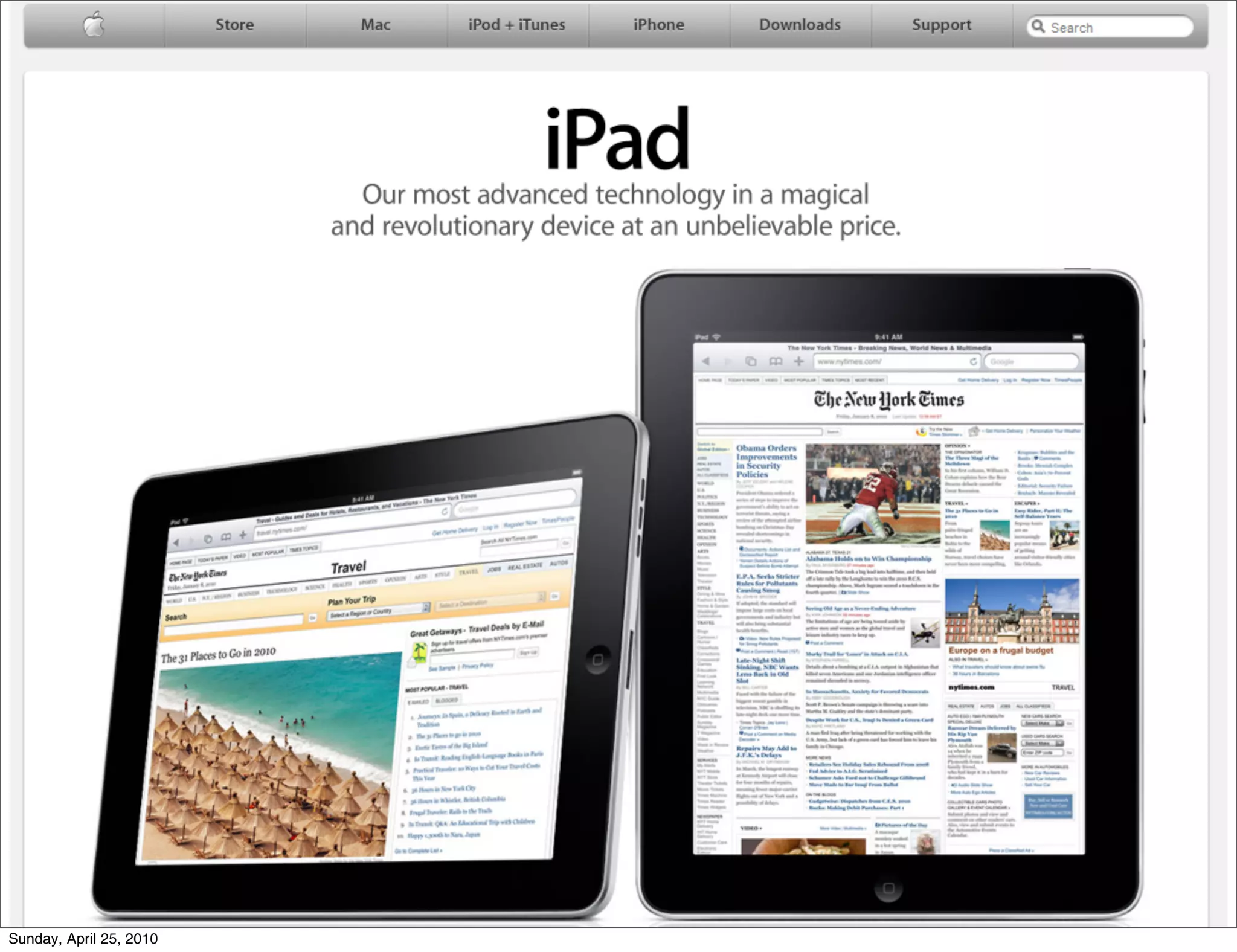 Sunday, April 25, 2010
 