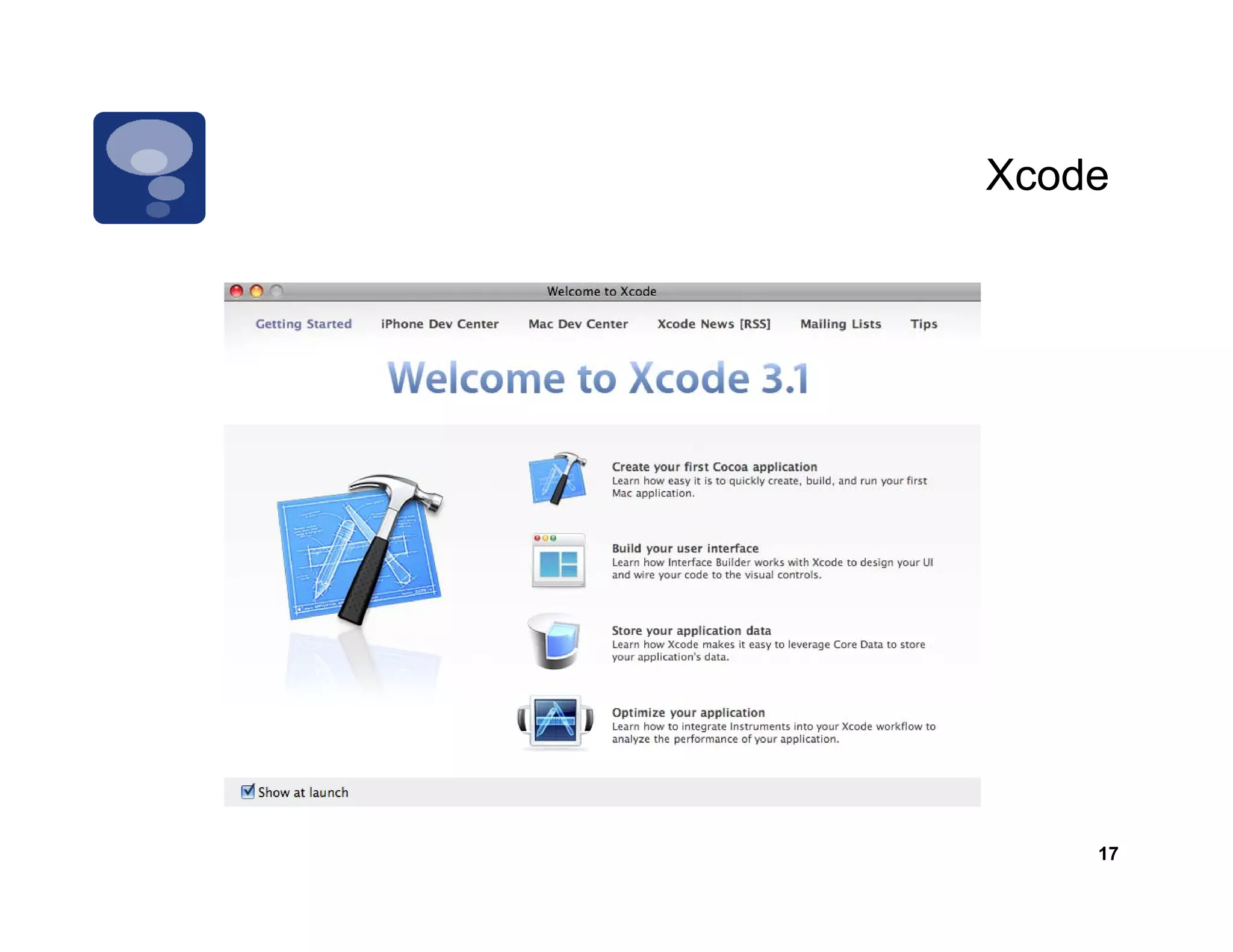 Xcode




    17
 
