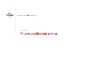 iPhone application primer 