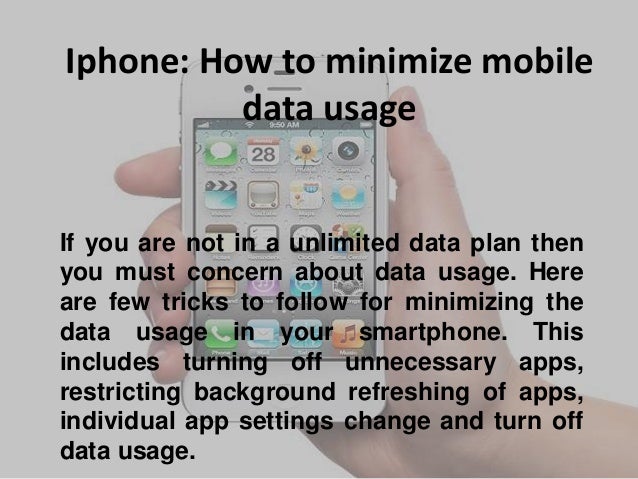 Apple iPhone: How to minimize mobile data usage in smartphone