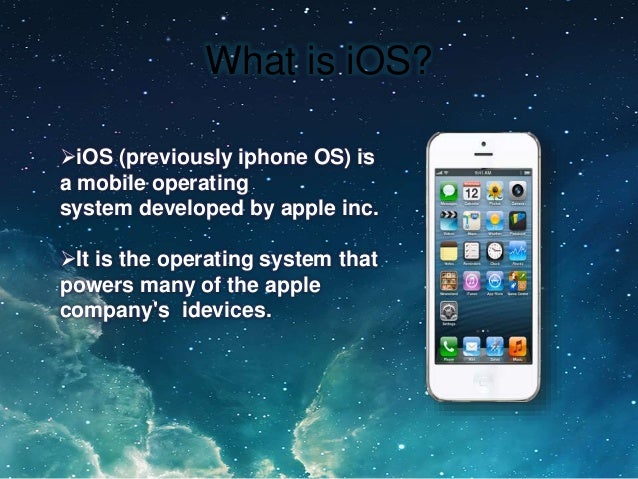 iOS I phone operating system