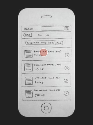 iPhone Paper Prototype - User Story Five