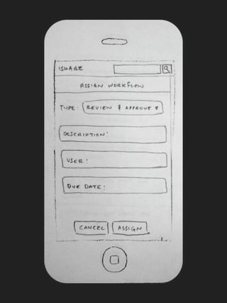 iPhone Paper Prototype - User Story Five