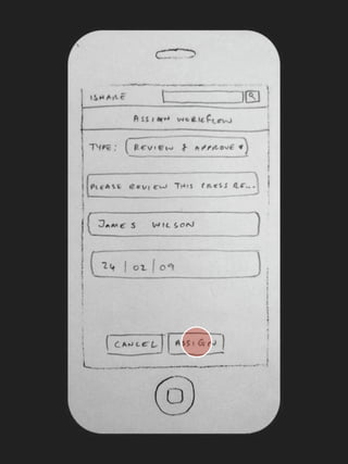 iPhone Paper Prototype - User Story Five