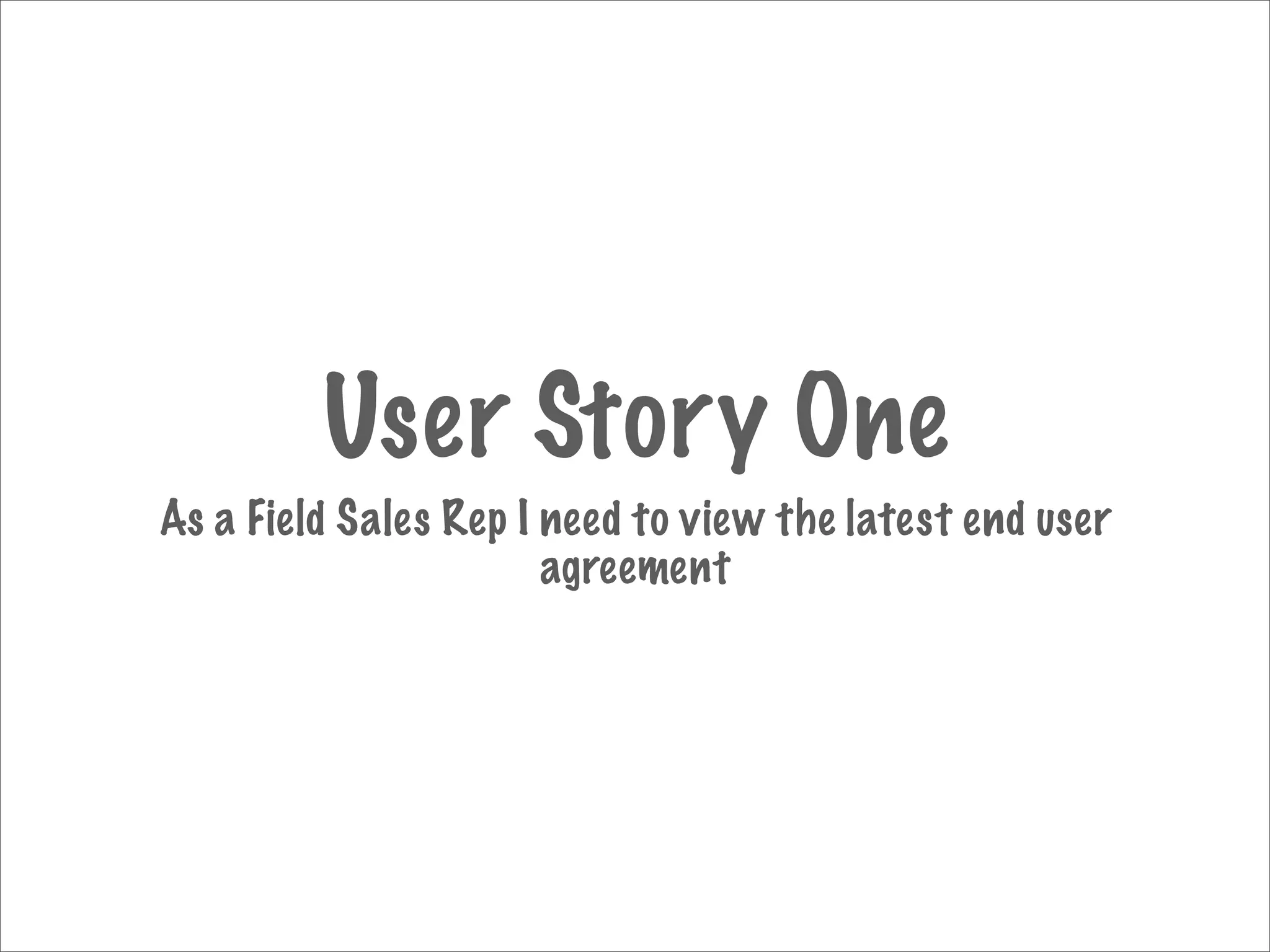 iPhone UI Paper Prototype - User Story One