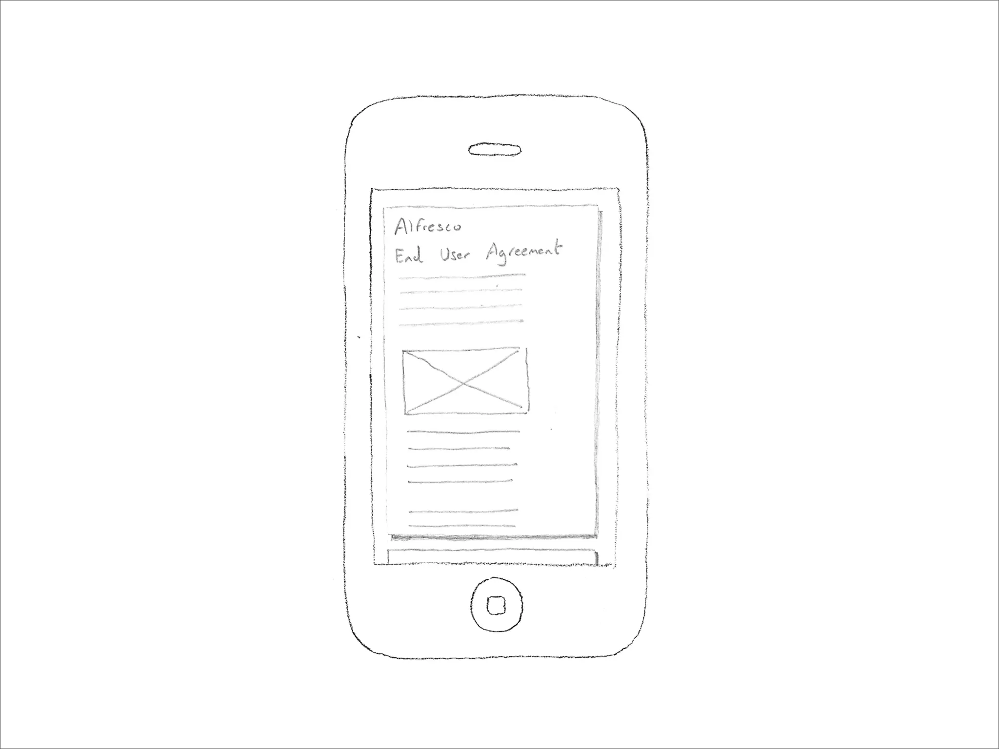 iPhone UI Paper Prototype - User Story One