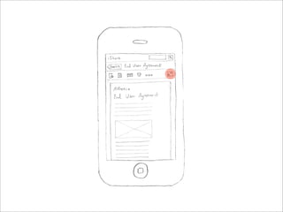iPhone UI Paper Prototype - User Story One