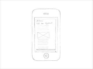 iPhone UI Paper Prototype - User Story One
