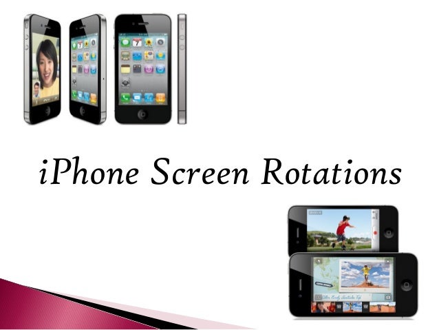 iphone screen rotation