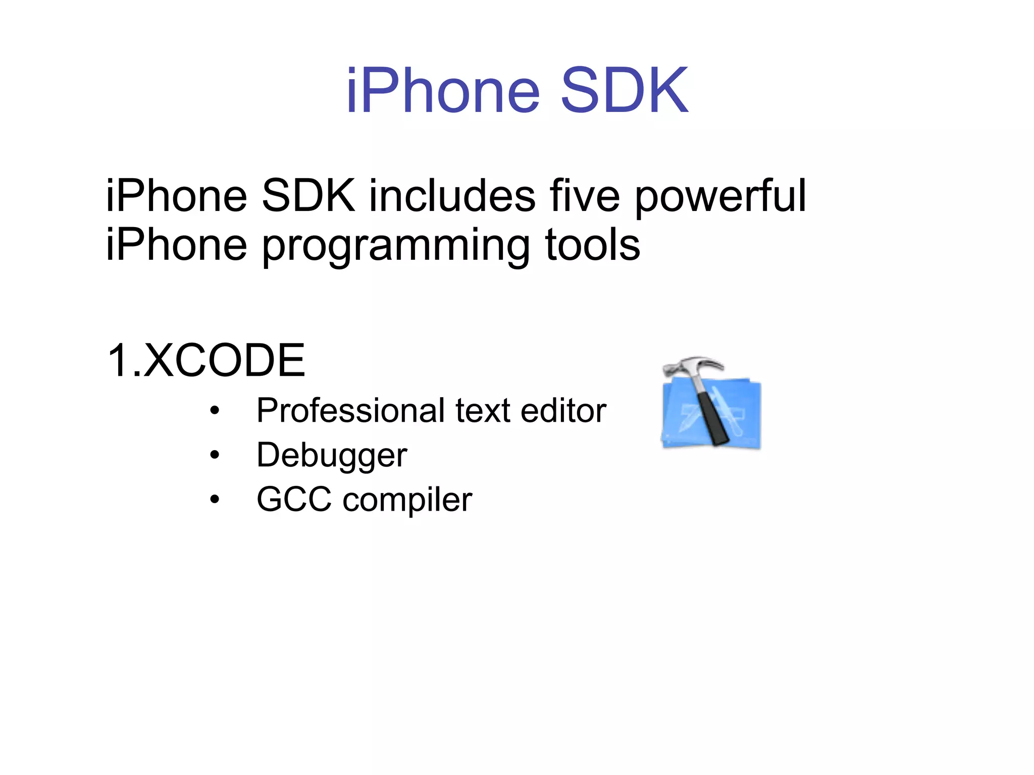 Programing for the iPhone