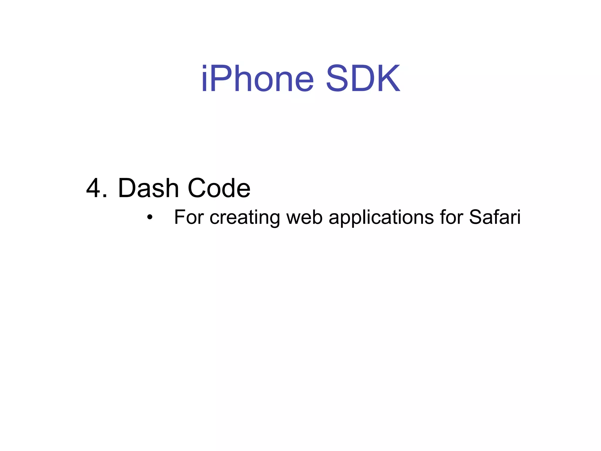 Programing for the iPhone