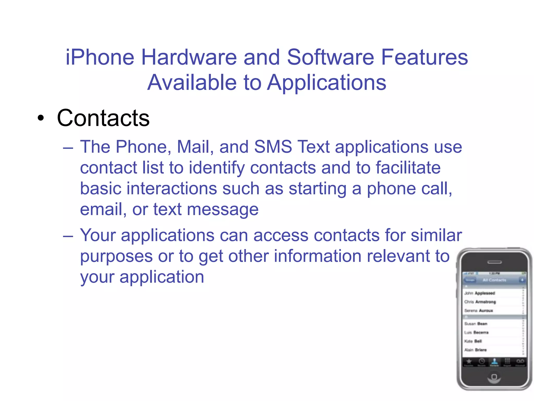 Programing for the iPhone