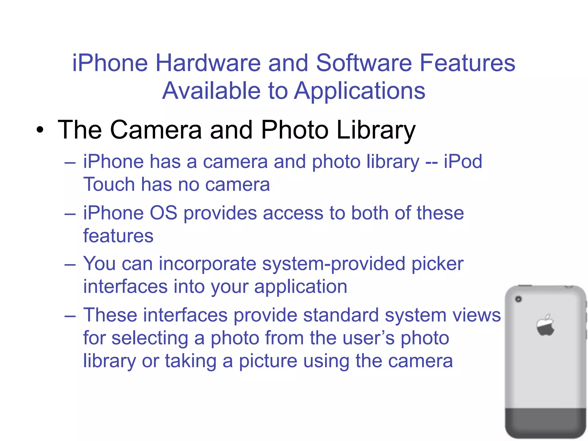 Programing for the iPhone