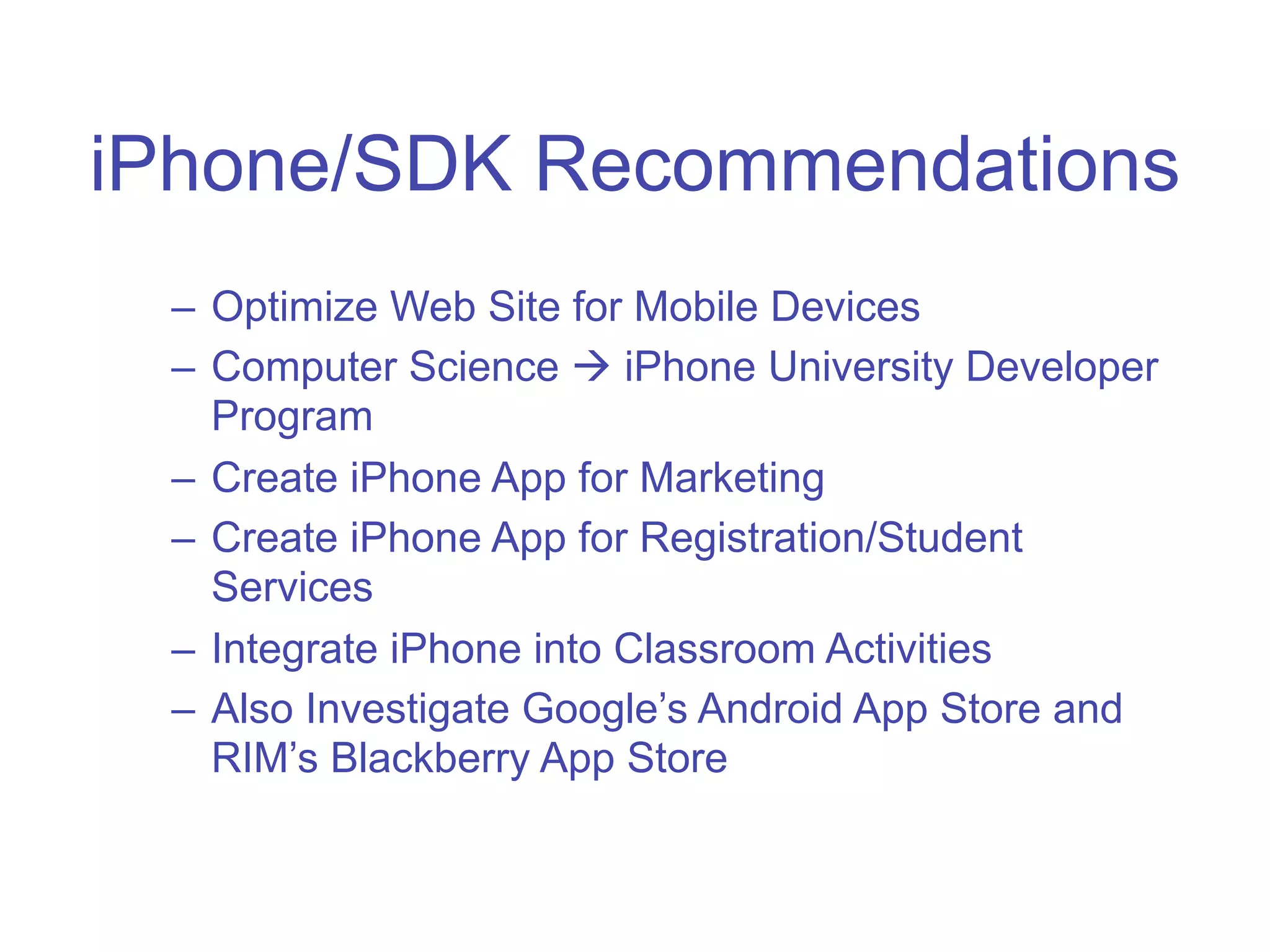 Programing for the iPhone