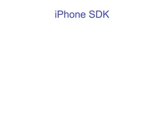 Programing for the iPhone