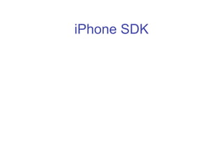 Programing for the iPhone