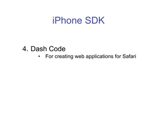 Programing for the iPhone