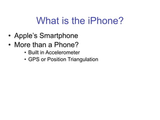 Programing for the iPhone