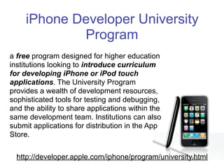 Programing for the iPhone