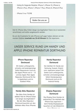 11/25/22, 1:34 PM Handy & iPhone Reparatur Dortmund | iPhone Sofort Reparatur
https://iphone-sofort-reparatur.de 5/15
Gült...