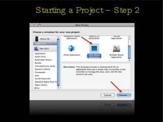 Starting a Project – Step 2 