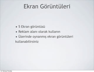 Ekran Görüntüleri


                        • 5 Ekran görüntüsü
                        • Reklam alanı olarak kullanın
                        • Üzerinde oynanmış ekran görüntüleri
                        kullanabilirsiniz




24, February,Thursday
 