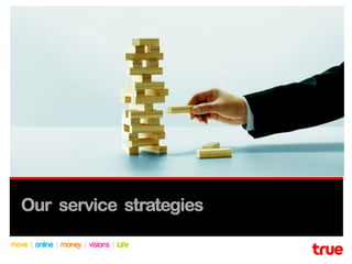 Our service strategies
 