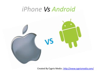 iPhone Vs Android
Created By Cygnis Media : http://www.cygnismedia.com/
 