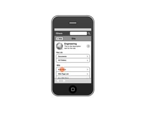 Share for iPhone UI Wireframes - Creating a Wiki Page from a Site