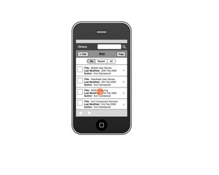 Share for iPhone UI Wireframes - Creating a Wiki Page from a Site