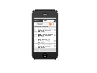 Share for iPhone UI Wireframes - User Story Ten