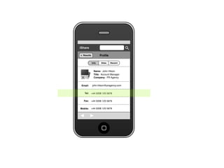 Share for iPhone UI Wireframes - User Story Ten