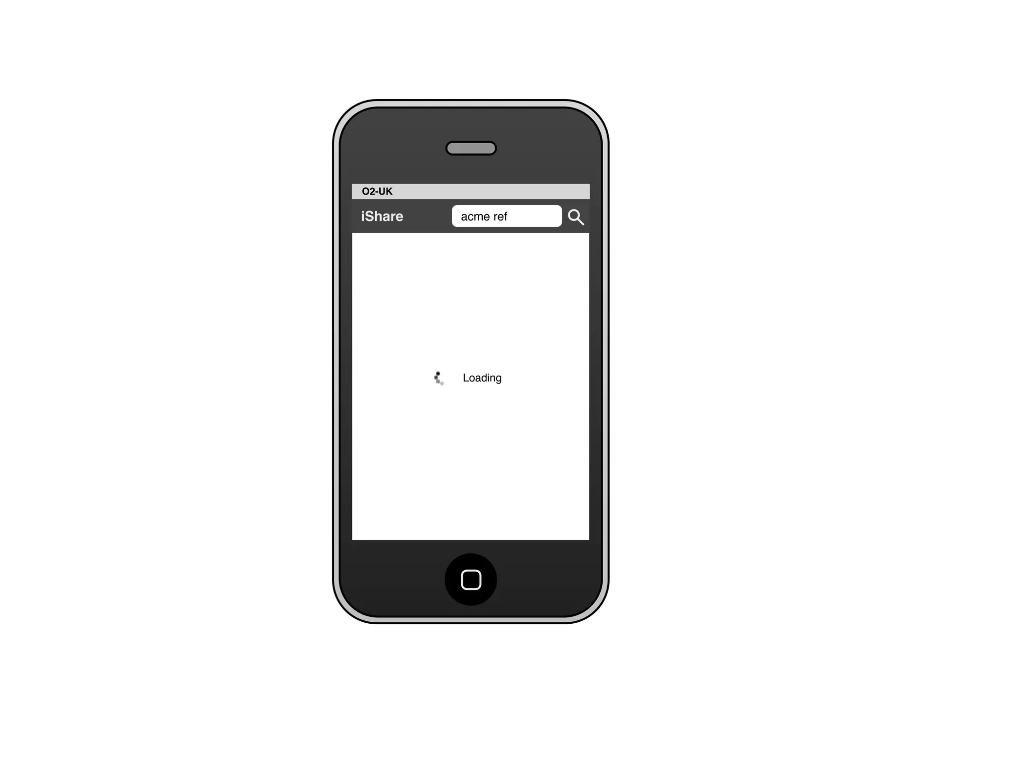 Share for iPhone UI Wireframes - User Story Two - Search for Document