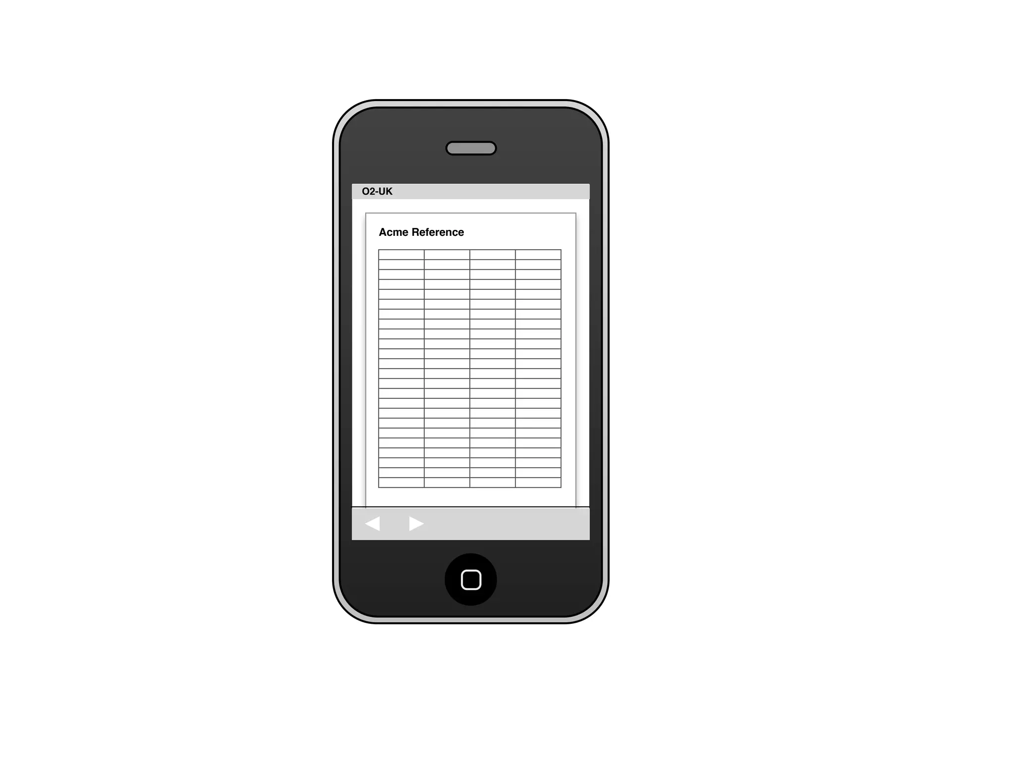 Share for iPhone UI Wireframes - User Story Two - Search for Document