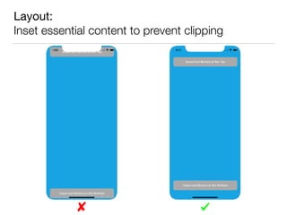 Layout: 
Inset essential content to prevent clipping
 